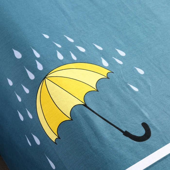 91家纺网 家纺一手货源 找家纺 圣锦 全棉单床单 爱在雨季