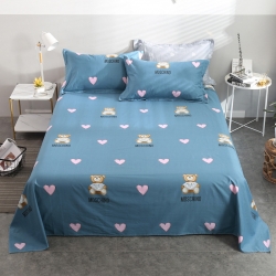 91家纺网 家纺一手货源 找家纺 圣锦 全棉单床单 浪漫小熊,浪漫小熊