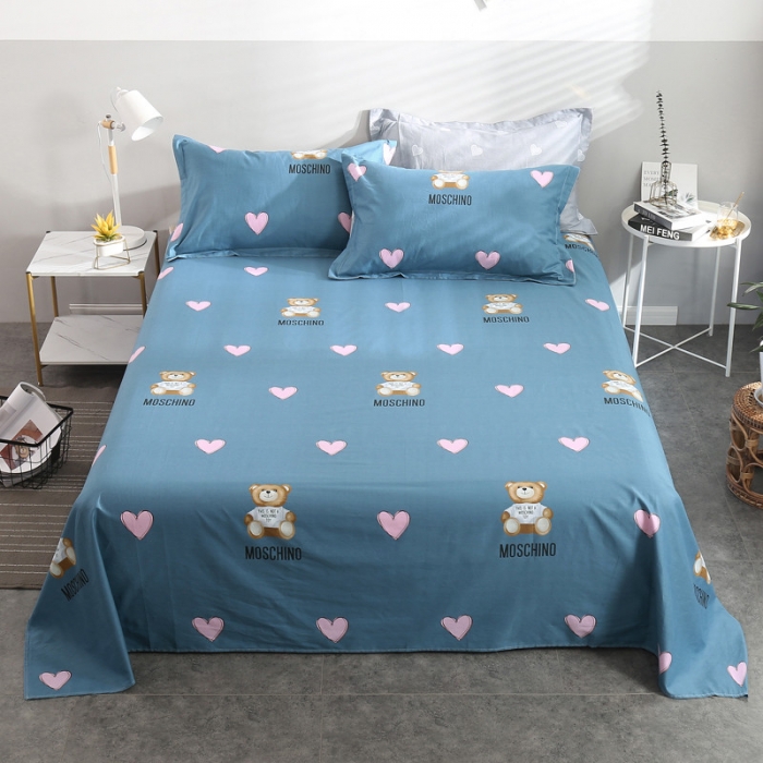 91家纺网 家纺一手货源 找家纺 圣锦 全棉单床单 浪漫小熊