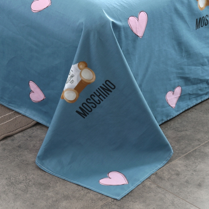 91家纺网 家纺一手货源 找家纺 圣锦 全棉单床单 浪漫小熊