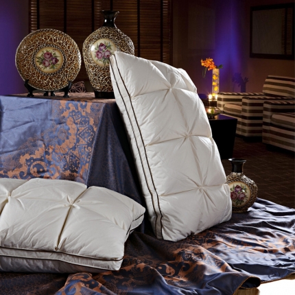 岚司羽 2021新款面包羽绒枕芯全棉白鹅绒枕（48*74）