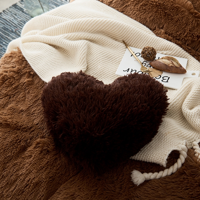 91家纺网 家纺一手货源 找家纺 邦妮家纺 2024新款云貂绒四件套 棕色