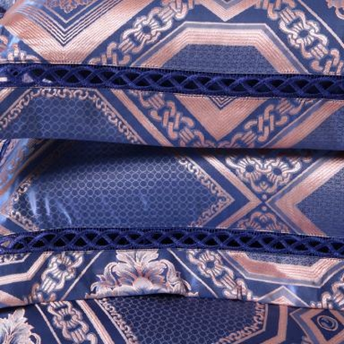 91家纺网 家纺一手货源 找家纺 （总）江南春 2019新款臻彩丝浮雕镂空提花套件