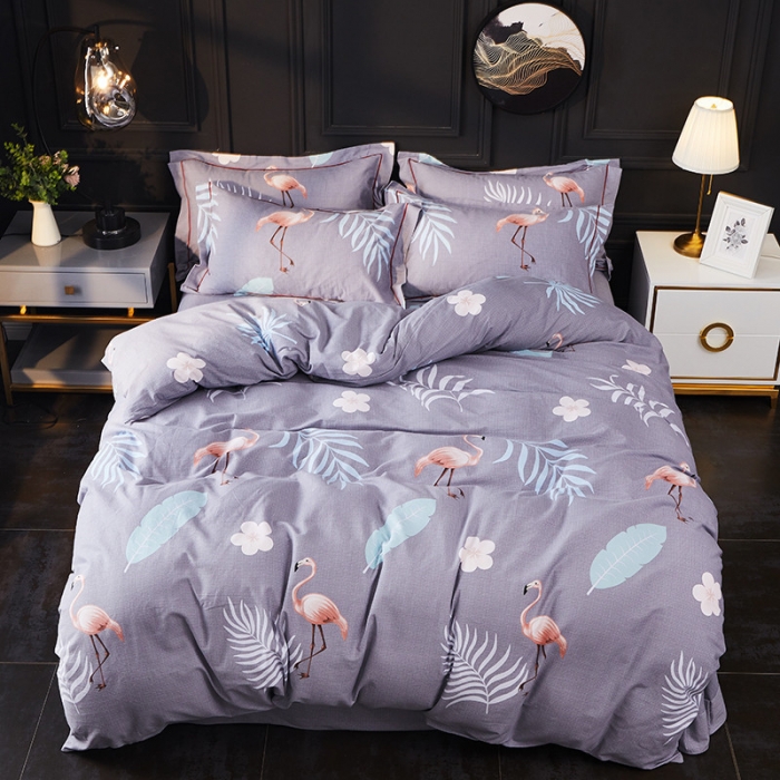 91家纺网 家纺一手货源 找家纺 （总）江南春 2019秋冬铂金棉纯棉加厚磨毛套件