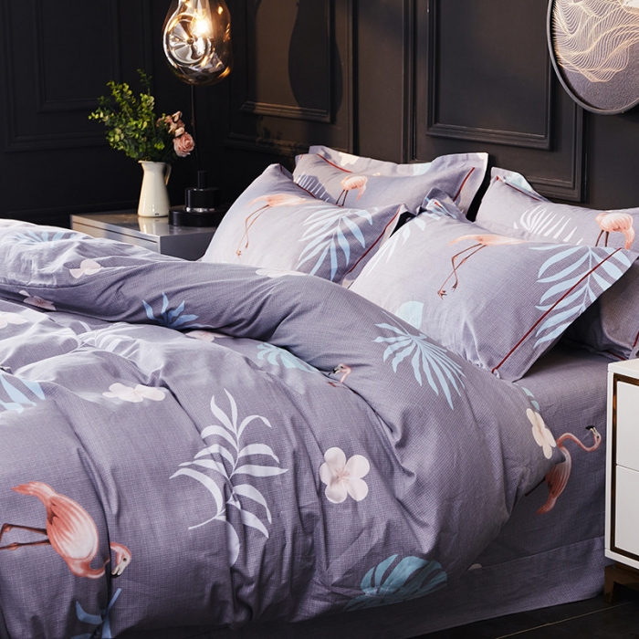 91家纺网 家纺一手货源 找家纺 （总）江南春 2019秋冬铂金棉纯棉加厚磨毛套件