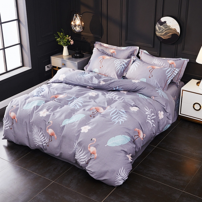 91家纺网 家纺一手货源 找家纺 （总）江南春 2019秋冬铂金棉纯棉加厚磨毛套件