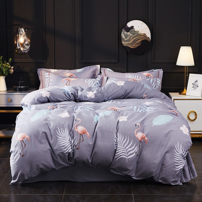 91家纺网 家纺一手货源 找家纺 （总）江南春 2019秋冬铂金棉纯棉加厚磨毛套件