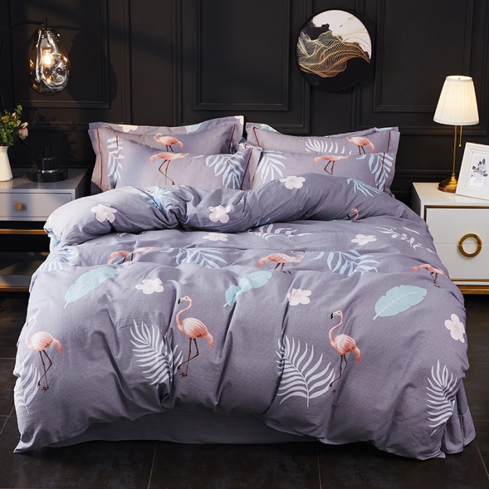 91家纺网 家纺一手货源 找家纺 （总）江南春 2019秋冬铂金棉纯棉加厚磨毛套件