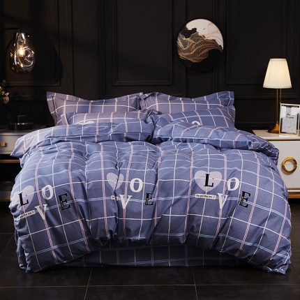 91家纺网 家纺一手货源 找家纺 （总）江南春 2019秋冬铂金棉纯棉加厚磨毛套件