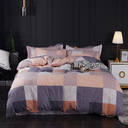 91家纺网 家纺一手货源 找家纺 （总）江南春 2019秋冬铂金棉纯棉加厚磨毛套件