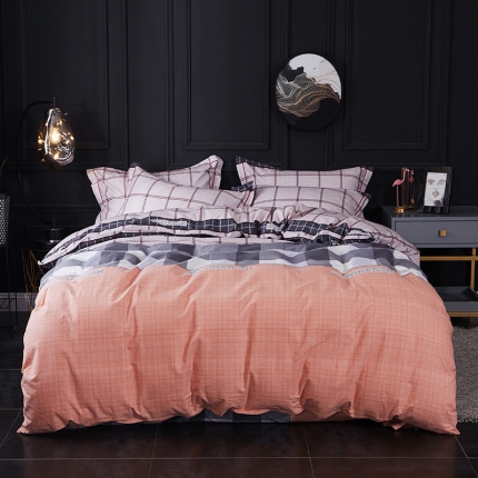 91家纺网 家纺一手货源 找家纺 （总）江南春 2019秋冬铂金棉纯棉加厚磨毛套件