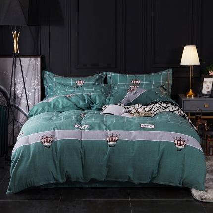 91家纺网 家纺一手货源 找家纺 （总）江南春 2019秋冬铂金棉纯棉加厚磨毛套件