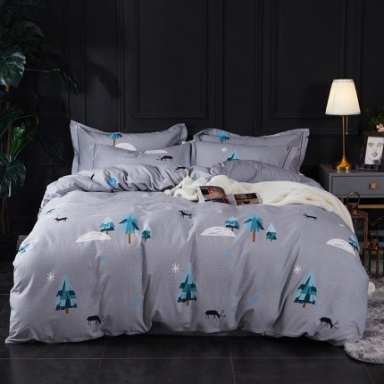 91家纺网 家纺一手货源 找家纺 （总）江南春 2019秋冬铂金棉纯棉加厚磨毛套件