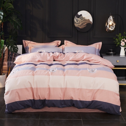 91家纺网 家纺一手货源 找家纺 （总）江南春 2019秋冬铂金棉纯棉加厚磨毛套件