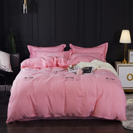 91家纺网 家纺一手货源 找家纺 （总）江南春 2019秋冬铂金棉纯棉加厚磨毛套件