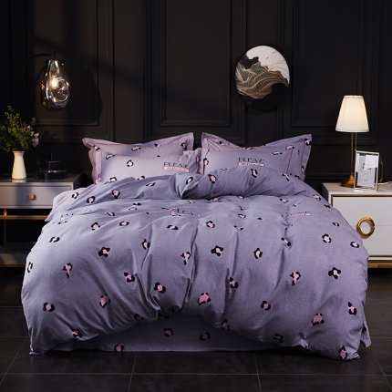 91家纺网 家纺一手货源 找家纺 （总）江南春 2019秋冬铂金棉纯棉加厚磨毛套件