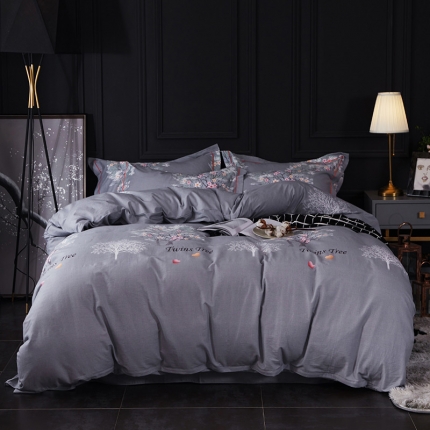 91家纺网 家纺一手货源 找家纺 （总）江南春 2019秋冬铂金棉纯棉加厚磨毛套件