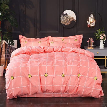 91家纺网 家纺一手货源 找家纺 （总）江南春 2019秋冬铂金棉纯棉加厚磨毛套件