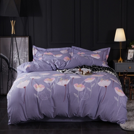 91家纺网 家纺一手货源 找家纺 （总）江南春 2019秋冬铂金棉纯棉加厚磨毛套件