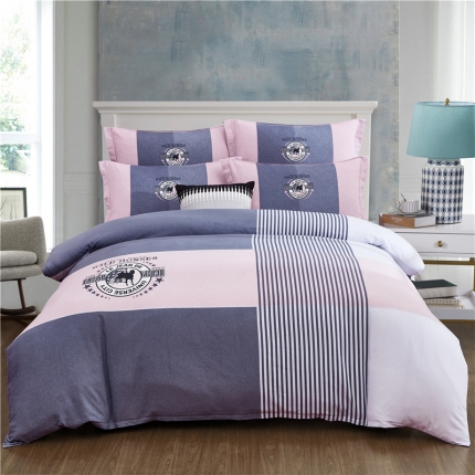 91家纺网 家纺一手货源 找家纺 （总）浩情国际 2019新款秋冬全棉加厚活性生态磨毛四件套