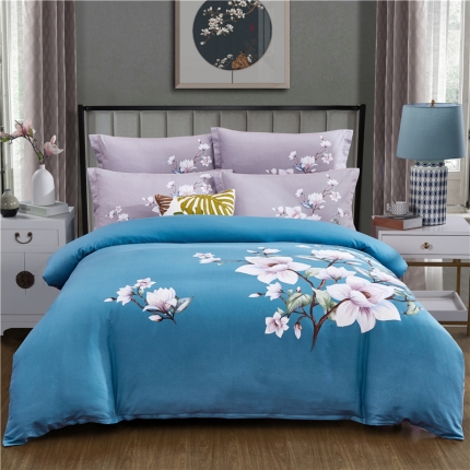 91家纺网 家纺一手货源 找家纺 （总）浩情国际 2019新款秋冬全棉加厚活性生态磨毛四件套