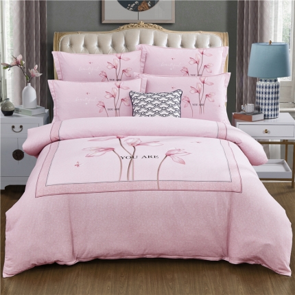 91家纺网 家纺一手货源 找家纺 （总）浩情国际 2019新款秋冬全棉加厚活性生态磨毛四件套