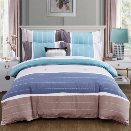 91家纺网 家纺一手货源 找家纺 （总）浩情国际 2019新款秋冬全棉加厚活性生态磨毛四件套