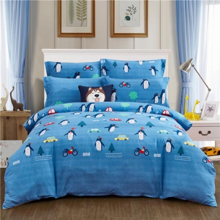 91家纺网 家纺一手货源 找家纺 （总）浩情国际 2019新款秋冬全棉加厚活性生态磨毛四件套