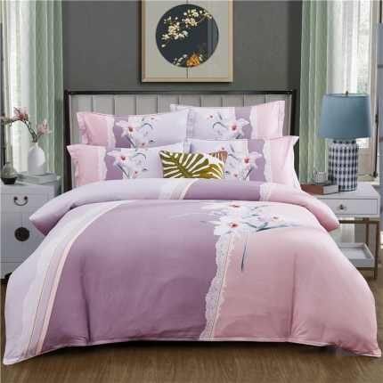 91家纺网 家纺一手货源 找家纺 （总）浩情国际 2019新款秋冬全棉加厚活性生态磨毛四件套