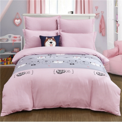 91家纺网 家纺一手货源 找家纺 （总）浩情国际 2019新款秋冬全棉加厚活性生态磨毛四件套