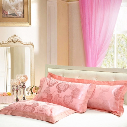 91家纺网 家纺一手货源 找家纺 （总）喜相逢家纺 婚庆提花单（双）人枕套
