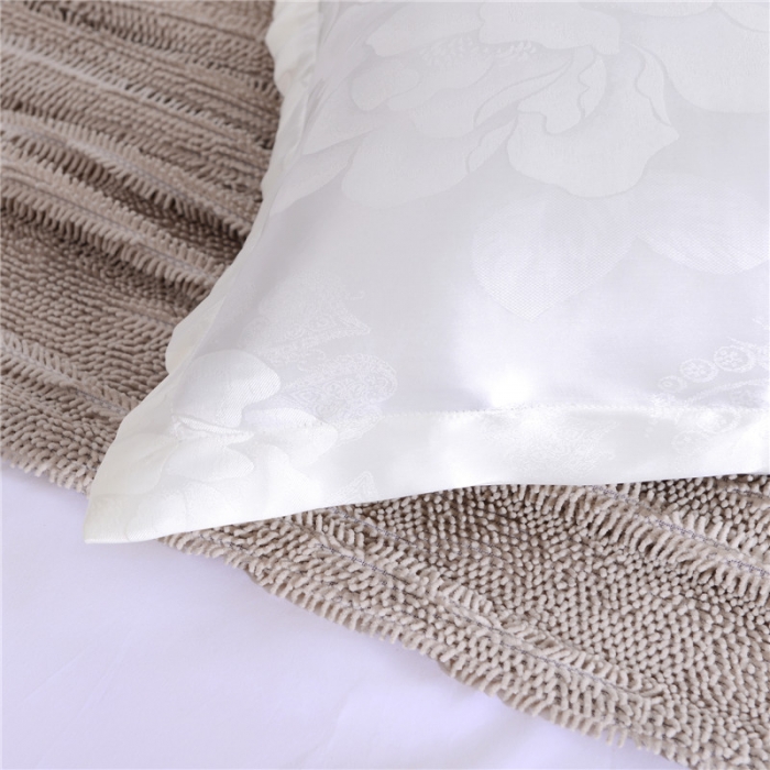 91家纺网 家纺一手货源 找家纺 喜相逢家纺 D25-仿真丝提花双人枕套 清新可人