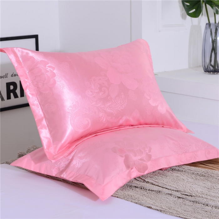 91家纺网 家纺一手货源 找家纺 喜相逢家纺 D25-仿真丝提花双人枕套 东方丽人