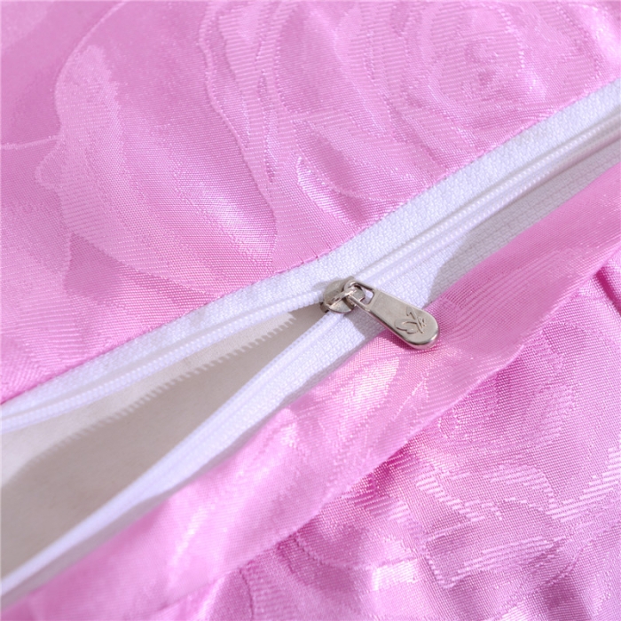 91家纺网 家纺一手货源 找家纺 喜相逢家纺 D25-仿真丝提花双人枕套 锦绣佳人