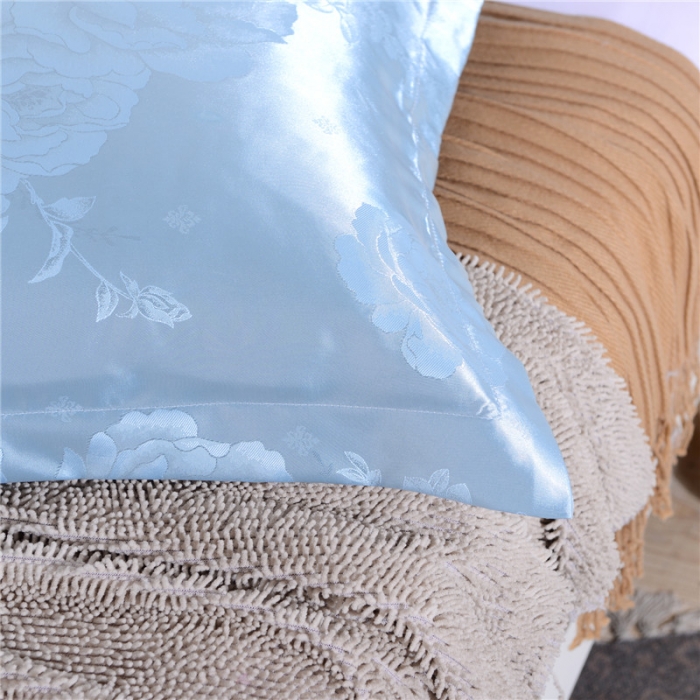 91家纺网 家纺一手货源 找家纺 喜相逢家纺 D25-仿真丝提花双人枕套 克里斯汀