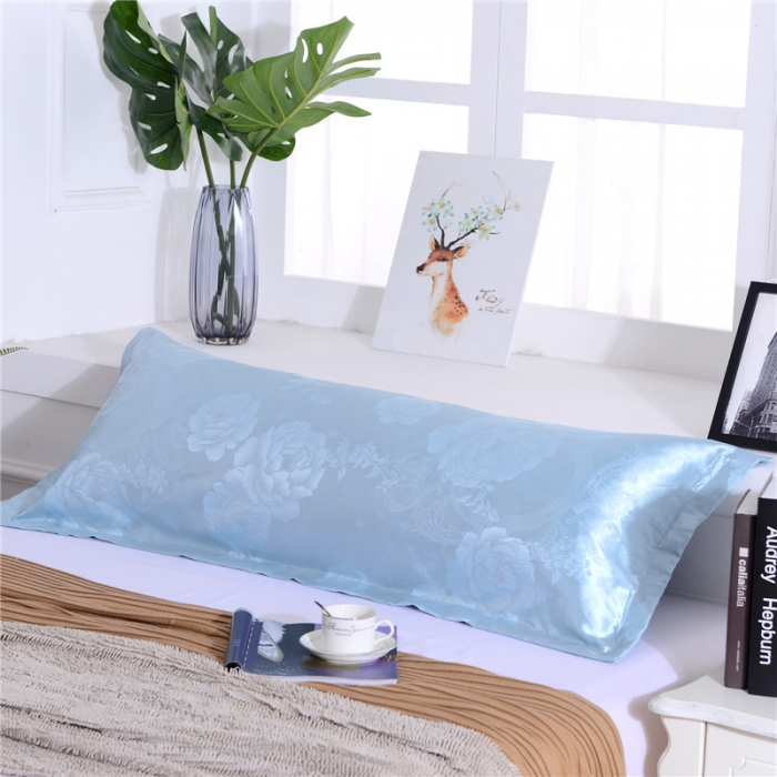 91家纺网 家纺一手货源 找家纺 喜相逢家纺 D25-仿真丝提花双人枕套 克里斯汀