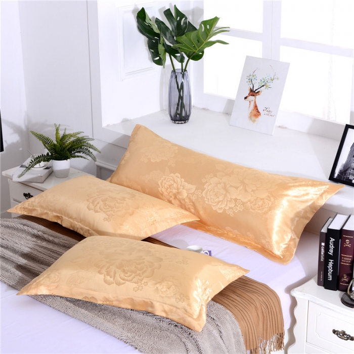 91家纺网 家纺一手货源 找家纺 喜相逢家纺 D25-仿真丝提花双人枕套 欧尔菲特