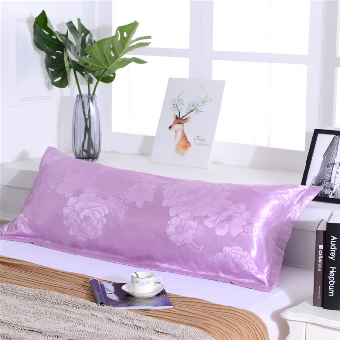 91家纺网 家纺一手货源 找家纺 喜相逢家纺 D25-仿真丝提花双人枕套 塞纳花苑