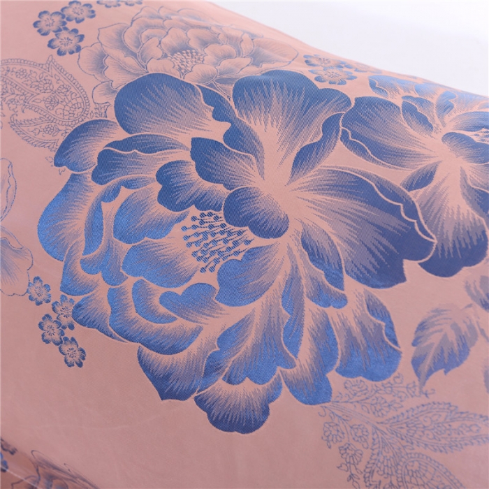 91家纺网 家纺一手货源 找家纺 喜相逢家纺 D25-仿真丝提花双人枕套 安吉莉娜