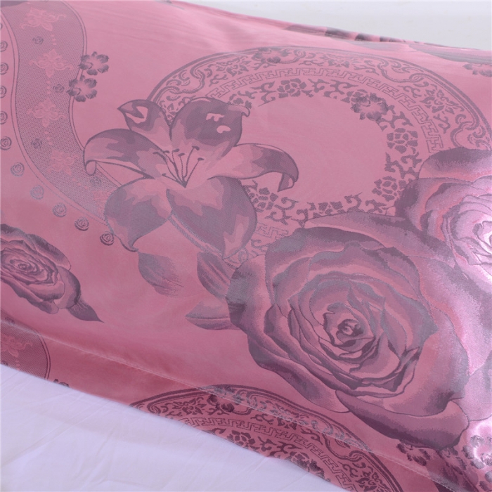 91家纺网 家纺一手货源 找家纺 喜相逢家纺 D25-仿真丝提花双人枕套 格塔里亚