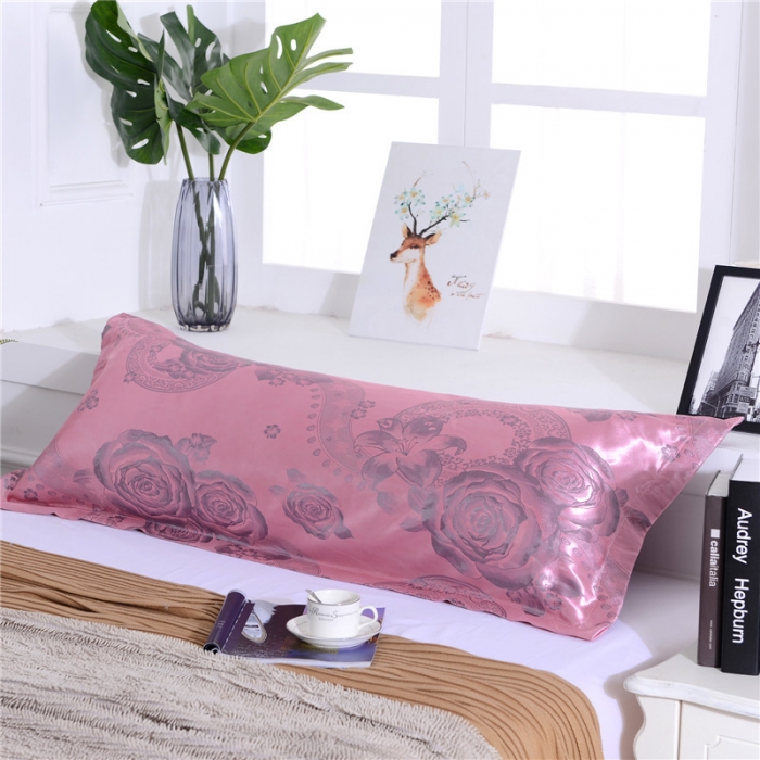 91家纺网 家纺一手货源 找家纺 喜相逢家纺 D25-仿真丝提花双人枕套 格塔里亚