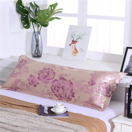 喜相逢家纺 D25-仿真丝提花双人枕套 克罗蒂娜