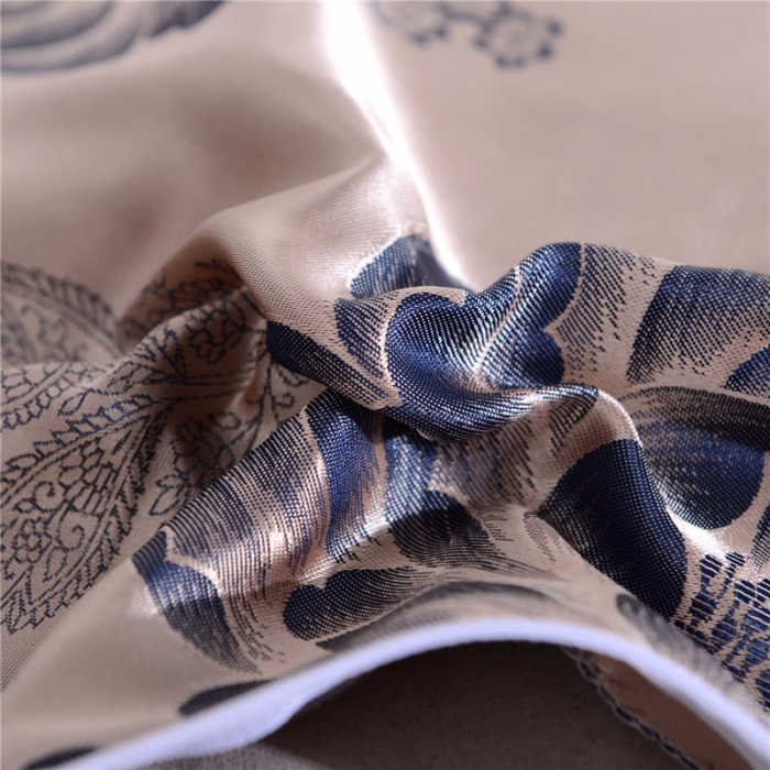 91家纺网 家纺一手货源 找家纺 喜相逢家纺 D25-仿真丝提花双人枕套 雅诺丽娅