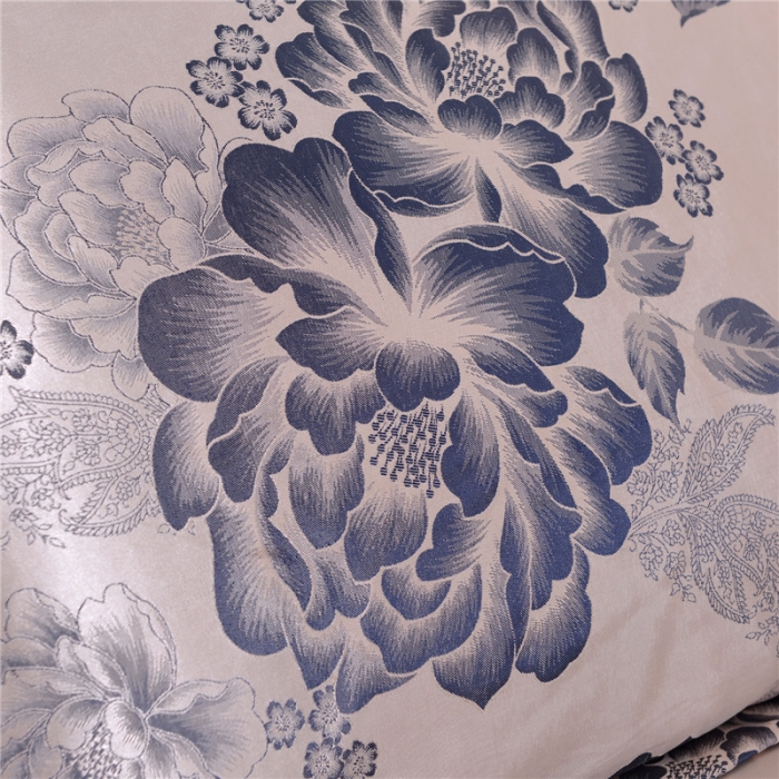 91家纺网 家纺一手货源 找家纺 喜相逢家纺 D25-仿真丝提花双人枕套 雅诺丽娅