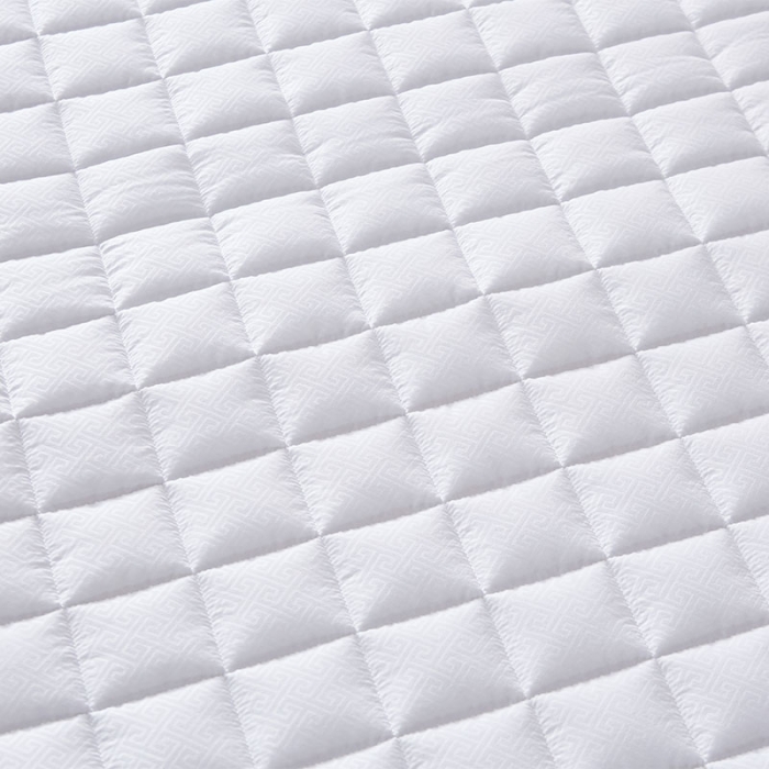 91家纺网 家纺一手货源 找家纺 丽诺床垫床垫 2019纯色压花防滑床褥-白