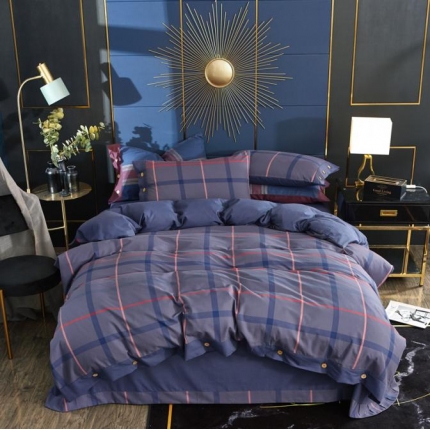 91家纺网 家纺一手货源 找家纺 （总）桂雅居家纺 2019新款秋冬纯棉色织绒纽扣款绒四件套