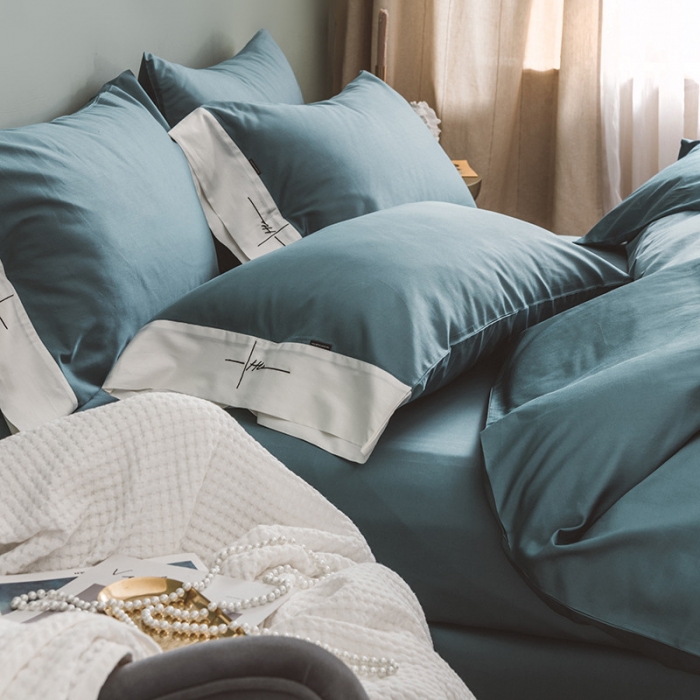 91家纺网 家纺一手货源 找家纺 （总）狠狠爱 60支长绒棉绣花摩登系列套件