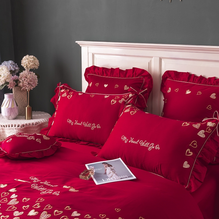 91家纺网 家纺一手货源 找家纺 （总）狠狠爱 2019新款60支贡缎婚庆系列