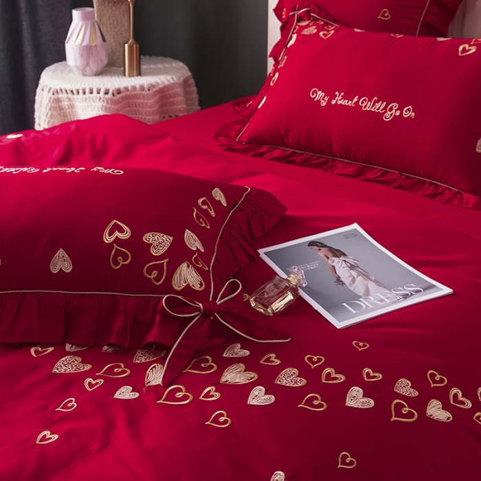 91家纺网 家纺一手货源 找家纺 （总）狠狠爱 2019新款60支贡缎婚庆系列