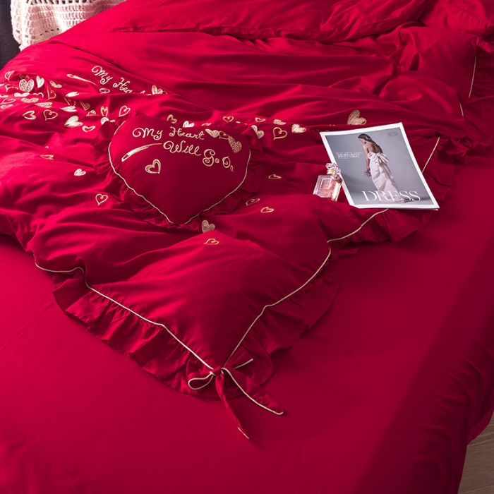 91家纺网 家纺一手货源 找家纺 （总）狠狠爱 2019新款60支贡缎婚庆系列